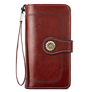 Leather Wristlet Wallet $24 Shipped