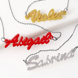 Acrylic Name Necklaces $19 Shipped