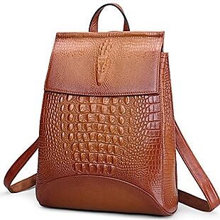 Leather Backpack $49 Shipped