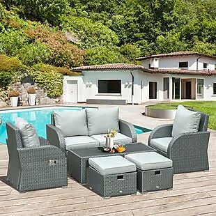 6pc Patio Set with Recliners $500!
