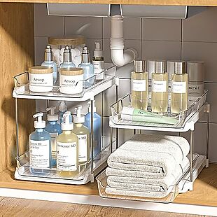 Set of 2 Pull-Out Cabinet Organizers $29