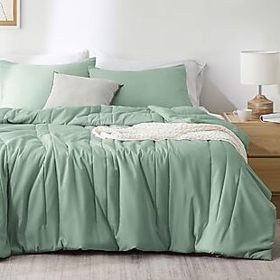 3pc Bamboo-Blend Queen Comforter Set $20