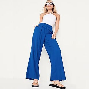 Get a Deal on Old Navy Linen-Blend Pants $12 March 2024