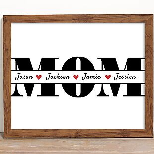 Custom Mother's Day Print $21 Shipped