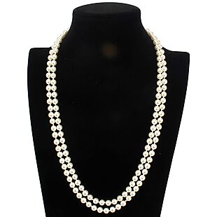 30" Shell Pearl Necklace $19 Shipped