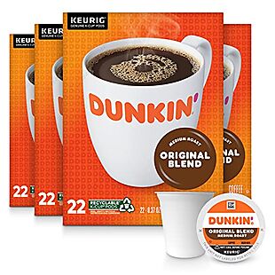 88ct Dunkin K-Cups $26 Shipped