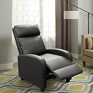 Faux-Leather Recliner $125 Shipped