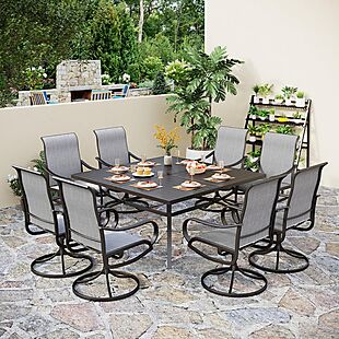 9pc Patio Dining Set $1,050 Shipped