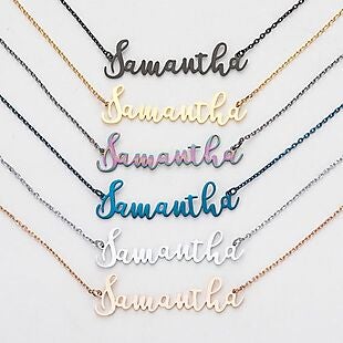 Custom Name Necklaces $17 Shipped