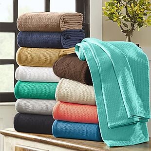 Waffle Knit Cotton Throws from $22