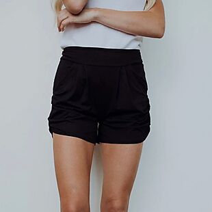 High-Waisted Shorts with Pockets $13