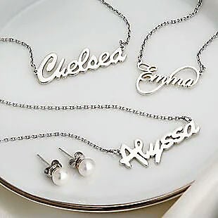 Sterling Name Necklaces $18 + Free Gift