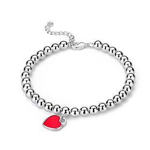 Red Onyx Heart Bracelet $11 Shipped