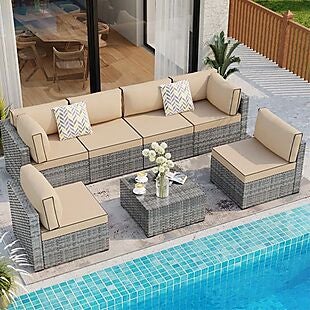 7pc Patio Set with Cushions $520 Shipped