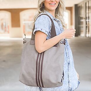 17" Canvas Tote $19 Shipped