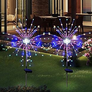 2pk Solar Firework Lights $16 Shipped