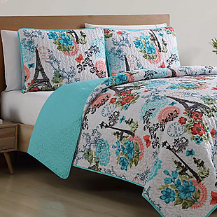 3pc VCNY King Quilt Set $28 Shipped