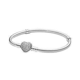 Crystal Heart Charm Bracelet $13 Shipped