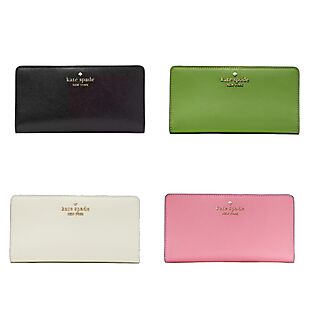 Kate Spade Leather Wallet $44 Shipped