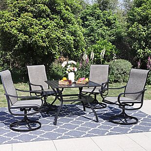 5pc Patio Set with Swivel Chairs $450