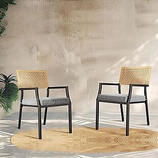 2pk Woven Patio Chairs $180 Shipped