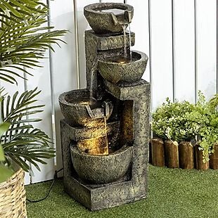 4-Tier Outdoor LED Fountain $70 Shipped