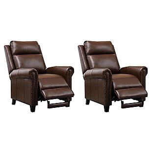 2 Genuine Leather Recliners $485 Shipped
