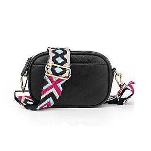 Small Crossbody with Printed Strap $22