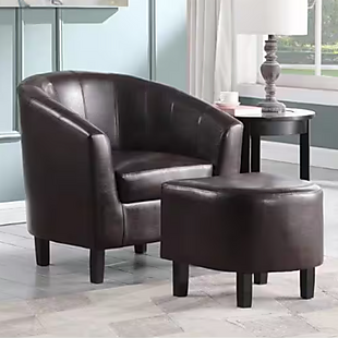 Tub Chair with Ottoman $105 Shipped