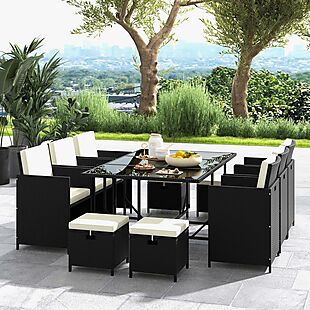 11pc Patio Dining Set $585 Shipped