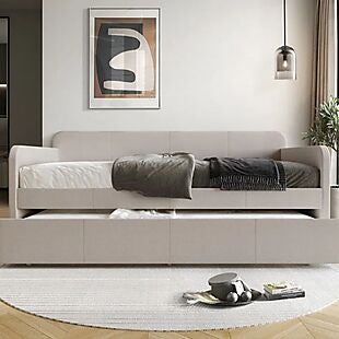 Upholstered Daybed with Trundle $236