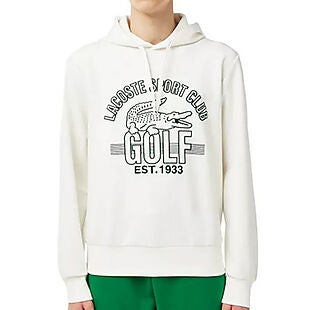 Lacoste Graphic Hoodie $41 Shipped