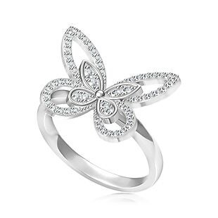 CZ Butterfly Ring $12 Shipped