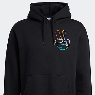 Adidas Peace Sign Hoodie $21 Shipped