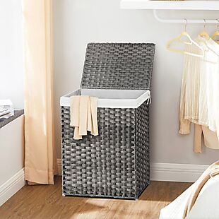 Laundry Basket with Lid $39 Shipped