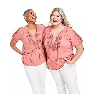 Macy's Embroidered Vacay Tops $28 Shipped