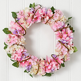 16" Faux Hydrangea Wreath $40 Shipped