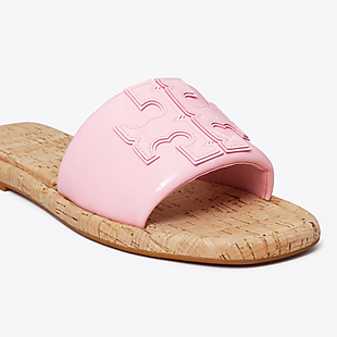 40% Off Tory Burch Leather Slide Sandals