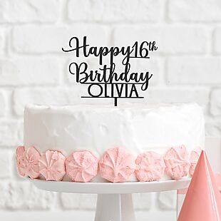 Custom Birthday Cake Topper $20 Shipped