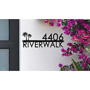 12" Steel Address Sign $29 Shipped
