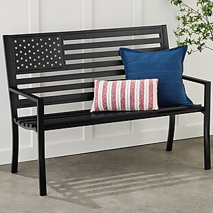 Steel American Flag Bench $100 Shipped