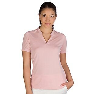 Women's Collarless Polo $9 Shipped