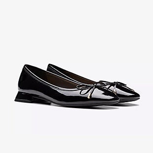 Clarks Patent Flats $56 Shipped