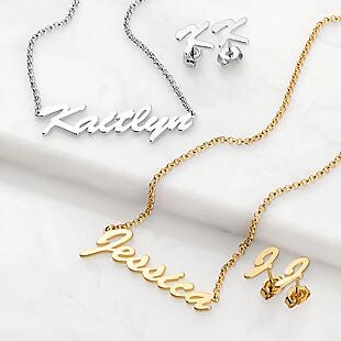 Name Necklace & Earring Sets $25 Shipped