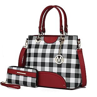 MKF Checkered Handbag $49 Shipped