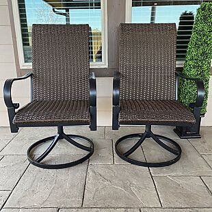 2pk Rattan Patio Chairs $190 Shipped