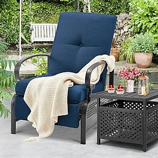 Outdoor Metal Recliner $245 Shipped