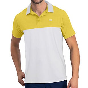 Men's Two-Tone Golf Polo $9 Shipped