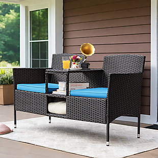 Outdoor Cushioned Love Seat $130 Shipped