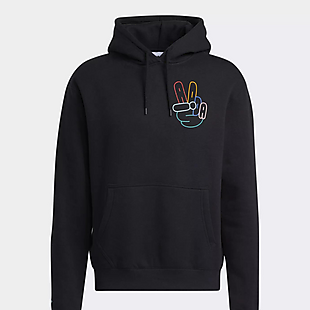 Adidas Peace Sign Hoodie $17 Shipped